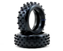 Schumacher "Block" 1/10 Buggy Front Carpet Tires (2) (Blue)