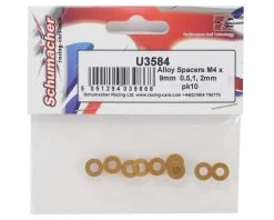 Schumacher 4x9mm Aluminum Spacers Set (10) -Schumacher Sales Shop schu3584 1