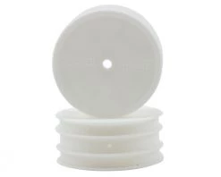 Schumacher "Flexlite" 1/10 4WD Buggy Front Wheels (2) (White) (Pins)
