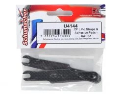 Schumacher Carbon LiPo Battery Strap Set w/Adhesiv -Schumacher Sales Shop schu4144 1