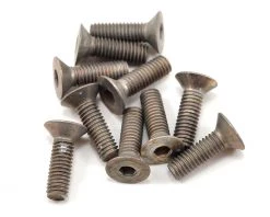 Schumacher 3x10mm Aluminum Flat Head Hex Screw (10)