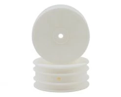 Schumacher 12mm 1/10 4WD Buggy Front Hex Wheels (White) (2)