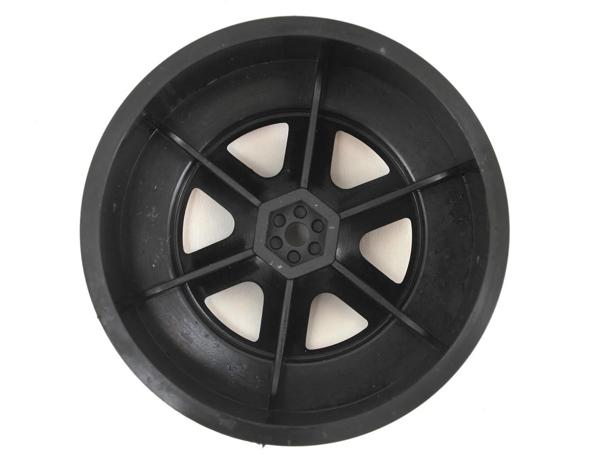 Schumacher 12mm Hex 6-Spoke Short Course Wheels w/3mm Offset (Black) (2) 4 Schumacher 12mm Hex 6-Spoke Short Course Wheels w/3mm Offset (Black) (2) - Image 2