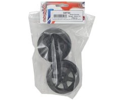 Schumacher 12mm Hex 6-Spoke Short Course Wheels w/3mm Offset (Black) (2) 7 Schumacher 12mm Hex 6-Spoke Short Course Wheels w/3mm Offset (Black) (2) -Schumacher Sales Shop schu4733 2