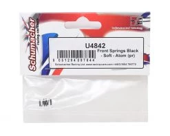 Schumacher Atom Front Springs (2) (Black - Soft) -Schumacher Sales Shop schu4842 1