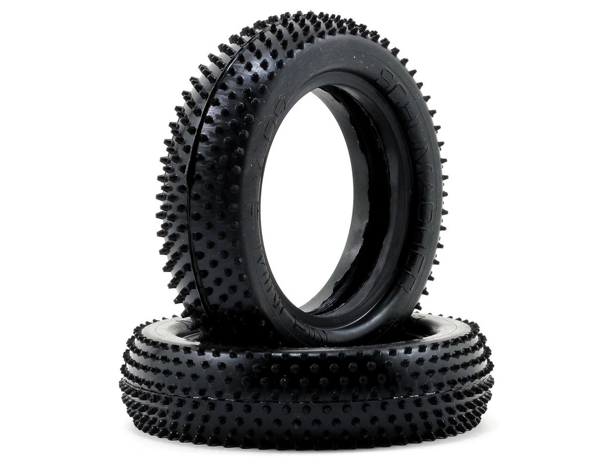 Schumacher "Mini Pin" Slim 2.2" 1/10 2WD Buggy Front Carpet Tires (2) (Yellow) 3 Schumacher "Mini Pin" Slim 2.2" 1/10 2WD Buggy Front Carpet Tires (2) (Yellow)
