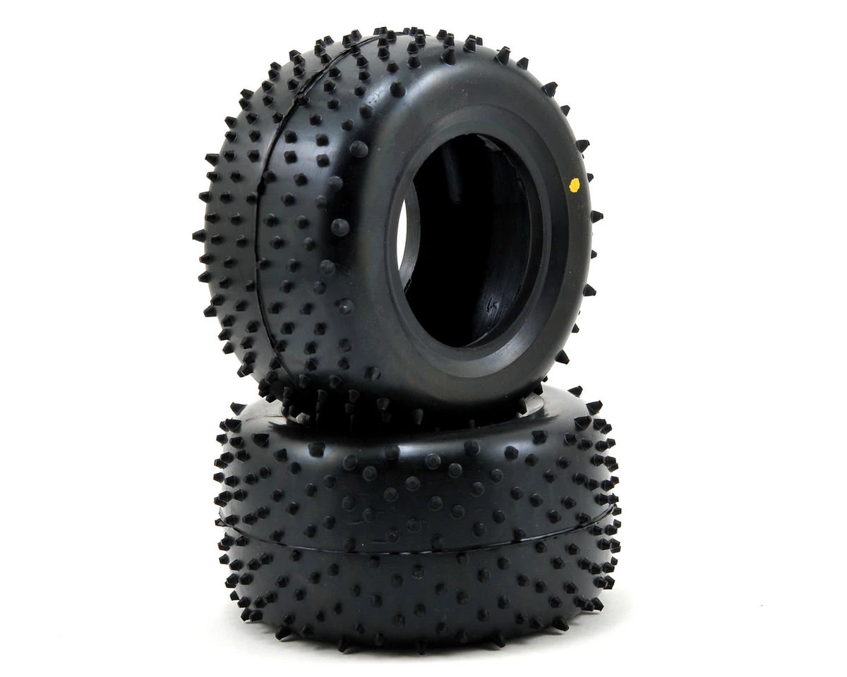 Schumacher "Mini Spike" 2.2" 1/10 Truck Rear Carpet Tires (2) (Yellow) 3 Schumacher "Mini Spike" 2.2" 1/10 Truck Rear Carpet Tires (2) (Yellow)