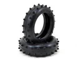 Schumacher "Stud" 2.2" 1/10 2WD Buggy Front Carpet Tires (2) (Yellow)