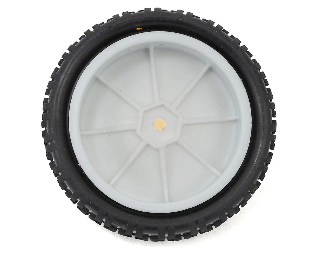 Schumacher "Cut Stagger" Pre-Mounted 2.2" 2WD Buggy Front Turf Tires (2) (Yellow) (White) w/12mm Hex 4 Schumacher "Cut Stagger" Pre-Mounted 2.2" 2WD Buggy Front Turf Tires (2) (Yellow) (White) w/12mm Hex - Image 2