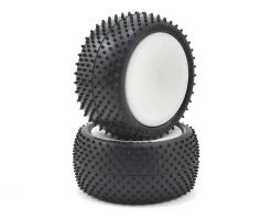 Schumacher "Mini Dart" 2.2" Rear Buggy Pre-Mounted Turf Tires (2) (Yellow) w/12mm Hex