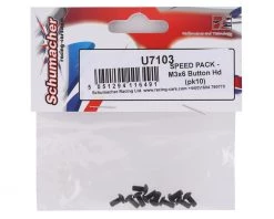 Schumacher 3x6mm Button Head Screw Speed Pack (10) -Schumacher Sales Shop schu7103 1