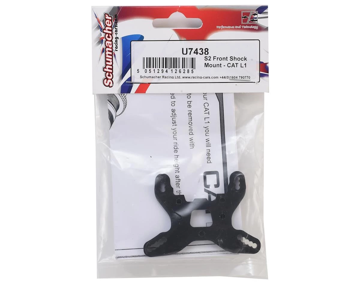 Schumacher 4mm S2 Front Shock Tower Mount 4 Schumacher 4mm S2 Front Shock Tower Mount - Image 2