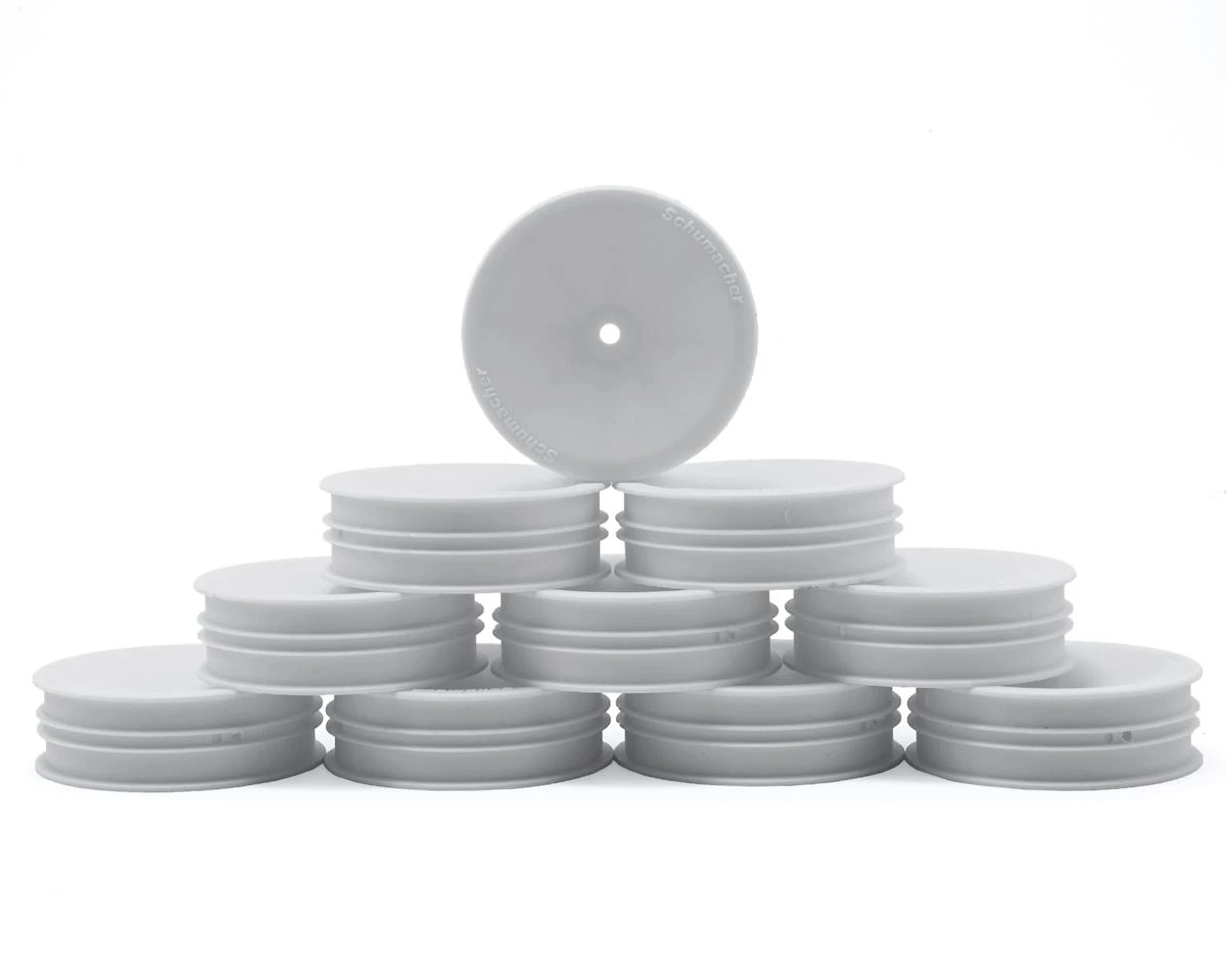 Schumacher 12mm 1/10 2WD Buggy Front Hex Wheels (White) (10) (Slim) 3 Schumacher 12mm 1/10 2WD Buggy Front Hex Wheels (White) (10) (Slim)