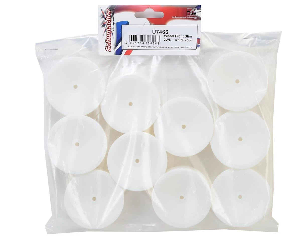 Schumacher 12mm 1/10 2WD Buggy Front Hex Wheels (White) (10) (Slim) 5 Schumacher 12mm 1/10 2WD Buggy Front Hex Wheels (White) (10) (Slim) - Image 3