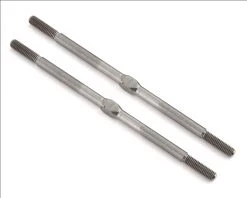 Schumacher Cougar Laydown 76mm Titanium Turnbuckle (Silver) (2)